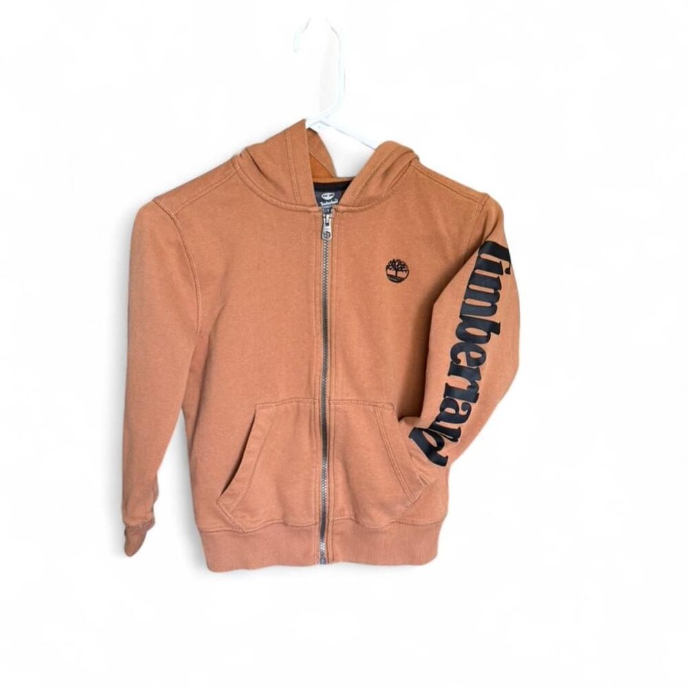Timberland Youth Logo Zip Up Hoodie Size 8